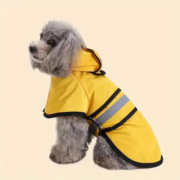 Gardez votre animal de compagnie sec et confortable – Imperméable réglable pour chien imperméable et