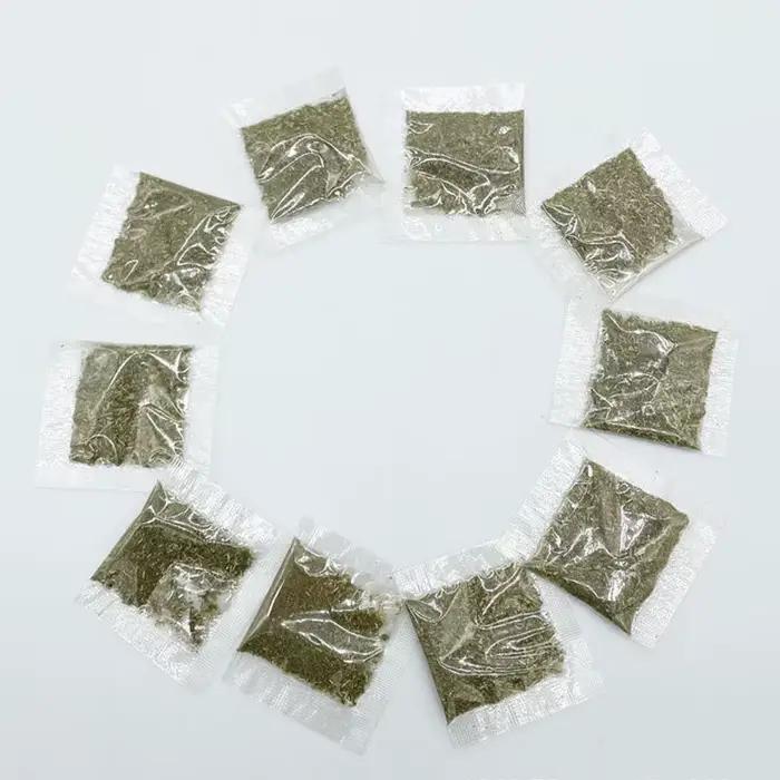 Sacs d'herbe à chat, 10 pièces, poudre de feuilles hachées pour chats, jouets naturels Nepeta Catari