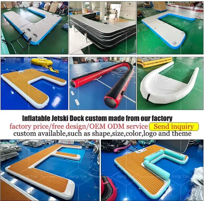Jouets aquatiques durables, ponton gonflable pour jet ski, ponton flottant pour yacht