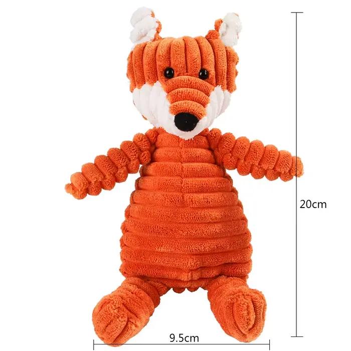 Jouets pour chiens en velours côtelé pour petits et grands chiens, jouet grinçant pour chiots, jouet