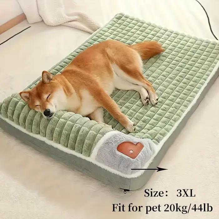 Tapis de couchage transfrontalier pour chien, matelas chaud, amovible et lavable, fournitures pour a