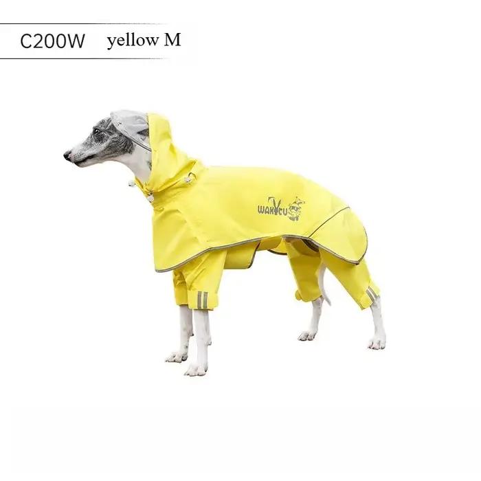 Wakytu Nouvelle Grande Veste de Pluie pour Chien du Royaume-Uni, Manteau Imperméable Décontracté pou