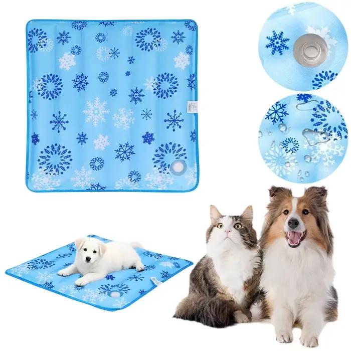 Tapis respirant rafraîchissant pour chien, coussin de glace rempli d'eau, refroidit instantanément l