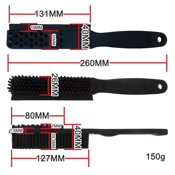 Brosse professionnelle multifonction en caoutchouc pour animaux de compagnie, poils doux, toilettage