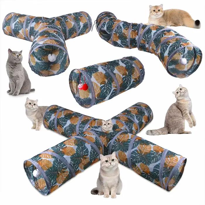 Jouet tunnel pliable pour animal de compagnie, tube de tunnel de jeu ennuyé pour chiot, chaton et la