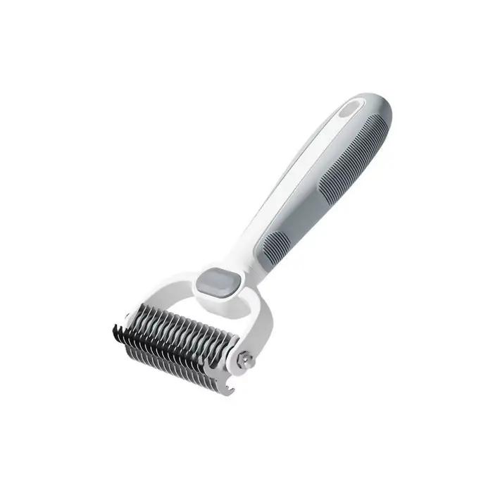 Brosse de toilettage pour chiens et chats, démêlage double face – Râteau sous-manteau démêlant et br