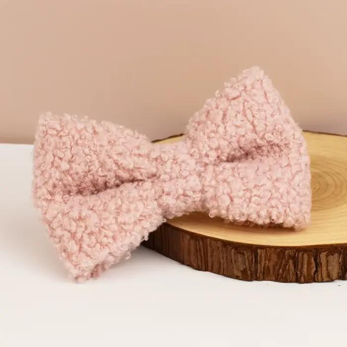 Collier pour chien fait main en tissu Teddy, accessoires tissés pour animaux de compagnie, ensemble 