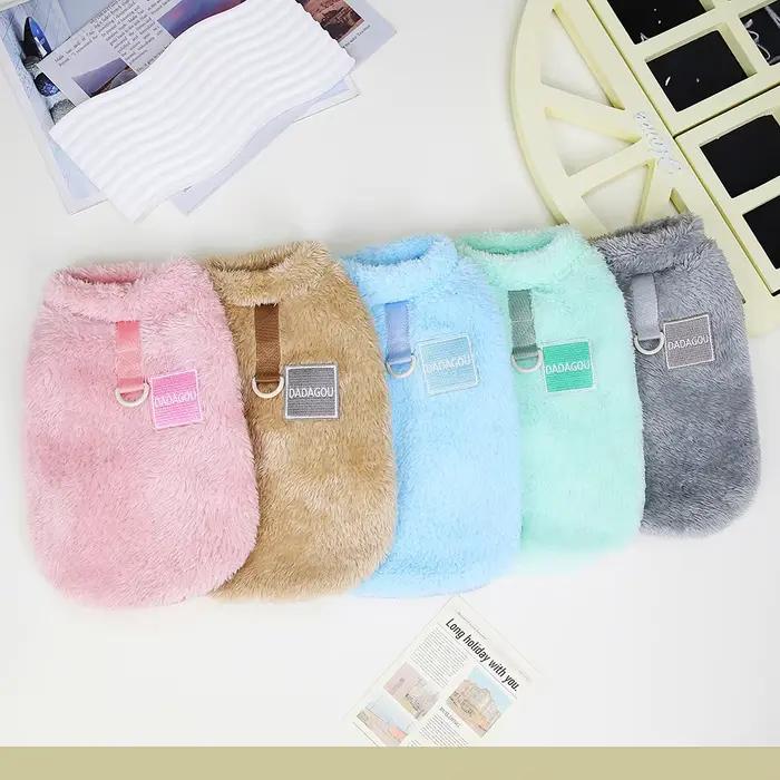 Vêtements d'hiver en flanelle douce pour petits chiens, pull chaud pour chiot et chat, manteau pour 