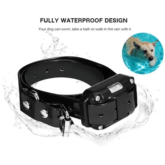 Collier Électrique Anti-Aboiement pour Chien, Étanche, avec Télécommande, Rechargeable, Dispositif d