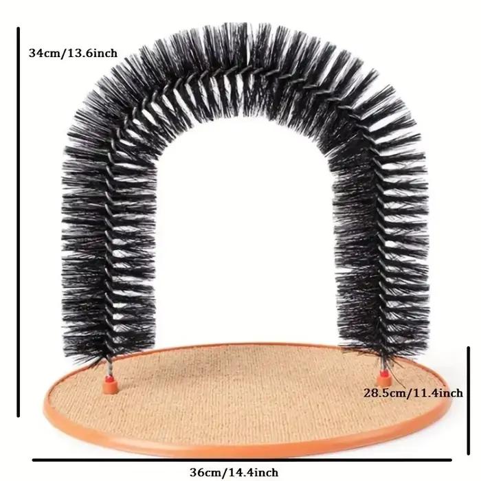 Jouet pour chat arc auto-groome Pamper félin avec un Massage toilettage brosse à friction avec tampo