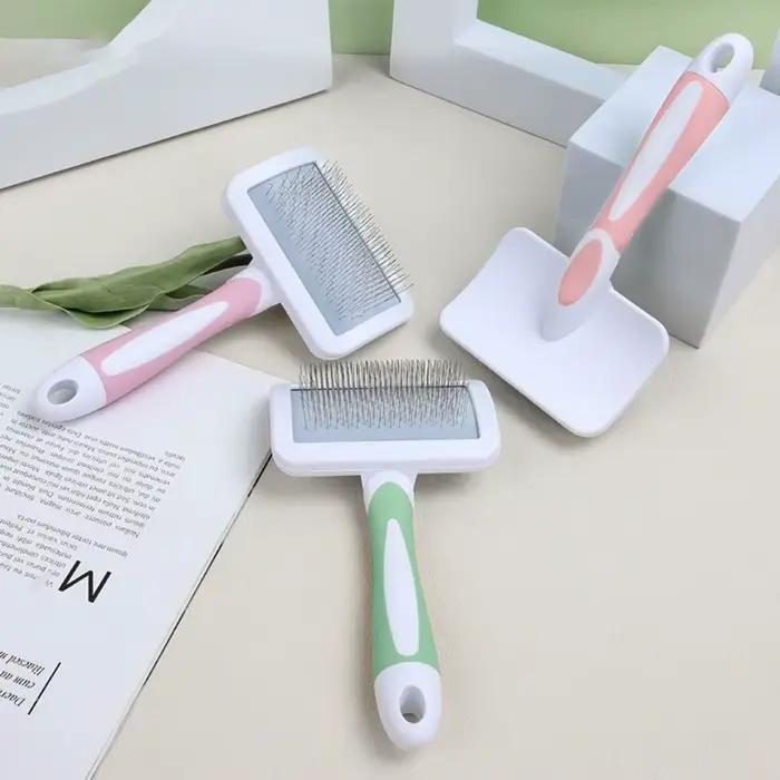 Brosse de toilettage à poils longs pour animaux de compagnie, peigne pour chien et chat, dissolvant 