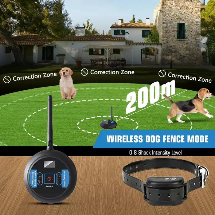 Clôture pour chien sans fil, clôture électrique pour collier de chien, système de confinement pour a