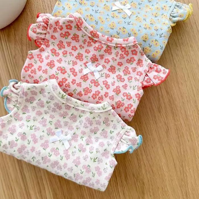 Mode chiot chien vêtements été fleurs fines chiens vêtements pour petits chiens chiens vêtements chi