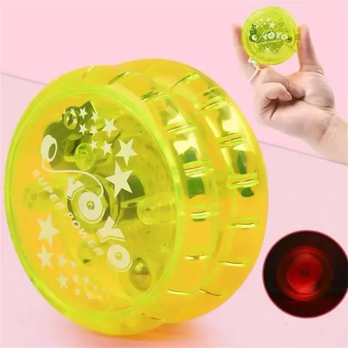 Boule Yoyo magique clignotante, haute vitesse, lumineuse avec lumière LED, pour garçons et filles, j
