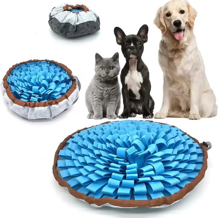 Bol à mangeoire lente pour chien, simulant les prairies pour l'ennui, encourage les compétences natu