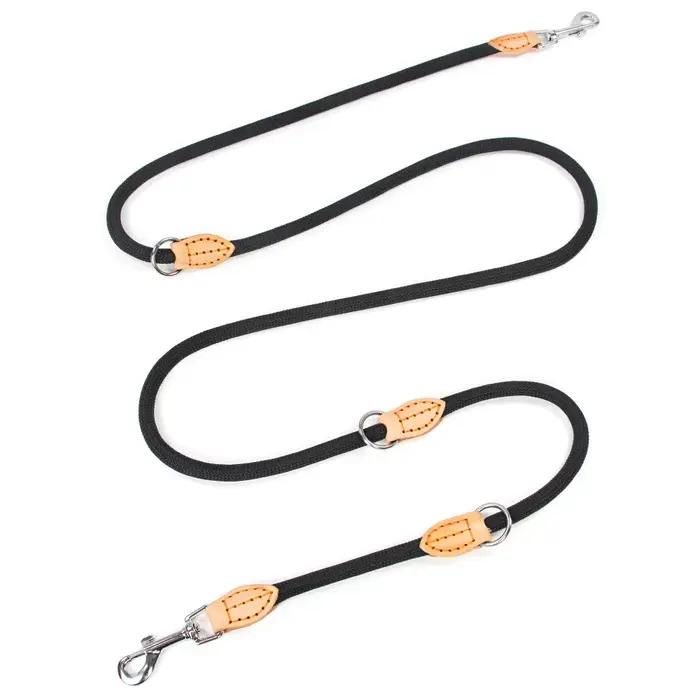 Laisse pour chien nouvelle génération multifonctionnelle 2,1 m réglable et en nylon pour laisse main