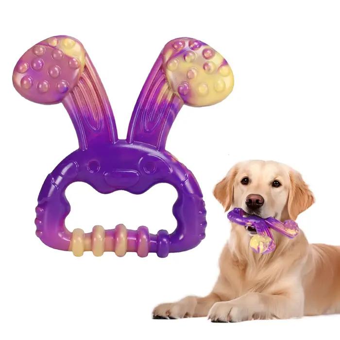 Jouets indestructibles pour chiens pour mâcheurs agressifs, jouet à mâcher en nylon durable avec net