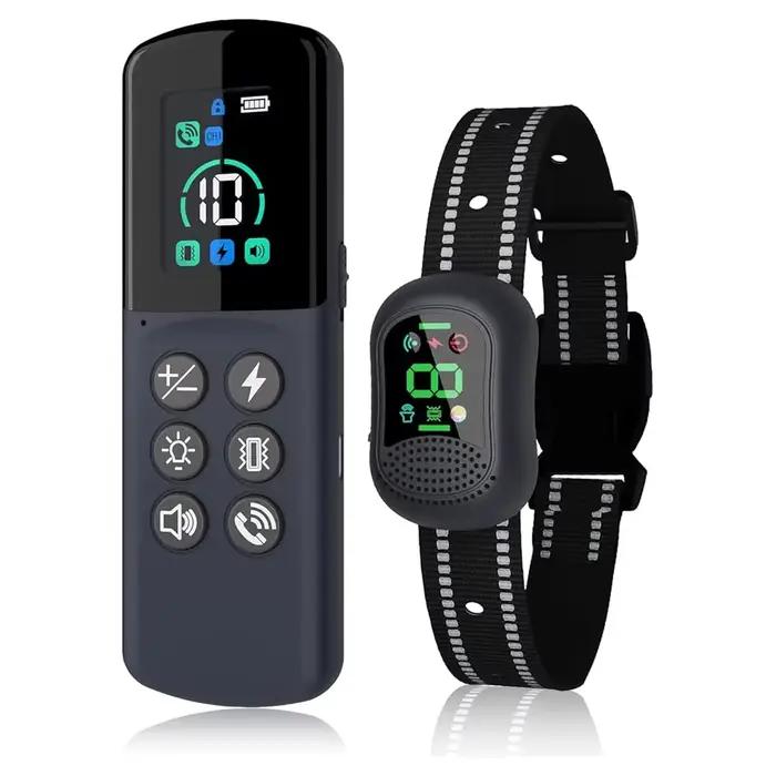 Collier anti-choc pour chien 4900 pieds, collier d'entraînement pour chien avec appel à distance, co