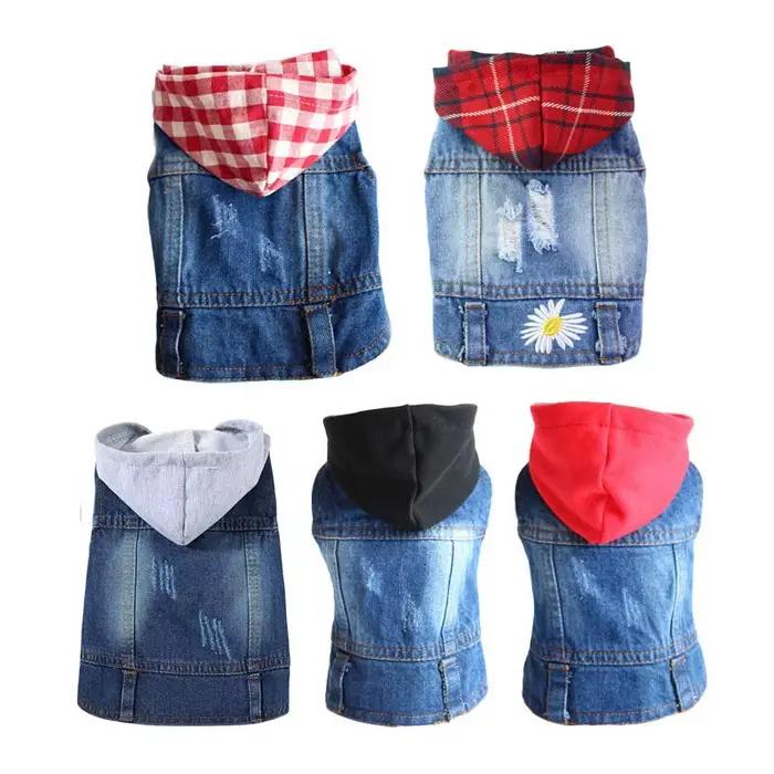 Veste en jean pour chiens, vêtements pour animaux de compagnie, mode pour petits et moyens chiens, c
