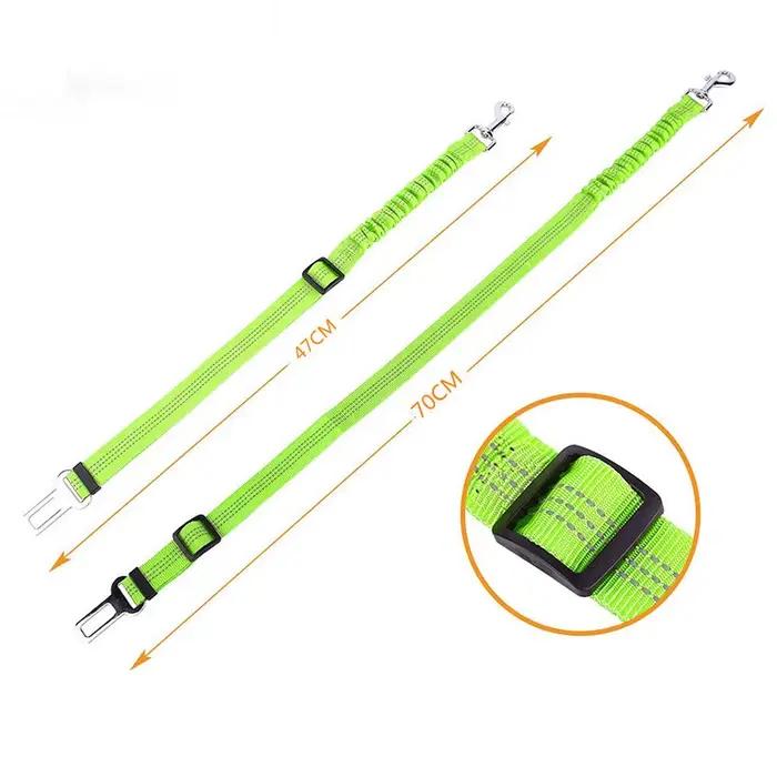 Laisse de sécurité pour chien, coussin rétractable réglable, élastique, pour animaux de compagnie, c