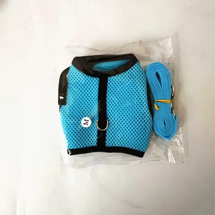 Ensemble d'accessoires pour animaux de compagnie HarNISSAN, maille souple, SFP avec laisse, petit an