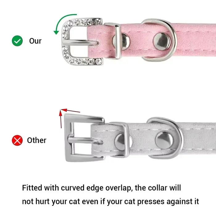 Collier de chat personnalisé en velours doux, collier pour chiot, accessoires pour petits chiens et 
