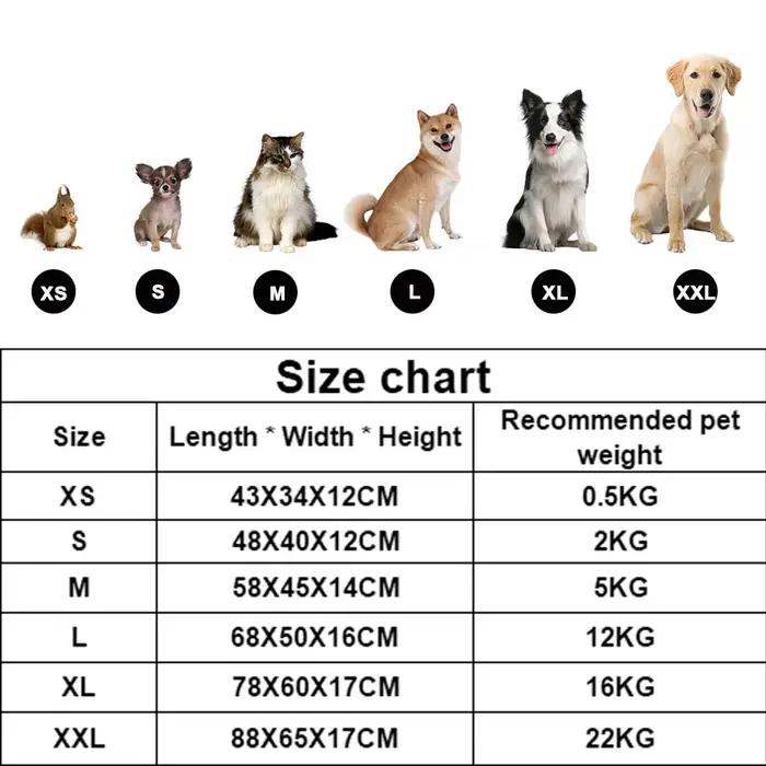Lit pour chien et chat, niche carrée en peluche, canapé-lit pour chien de taille moyenne et petite, 