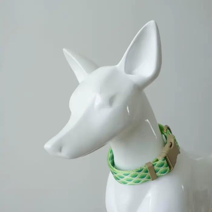 Collier de chien personnalisé réglable personnalisé gravé collier de chien fleur personnalisé ID pla