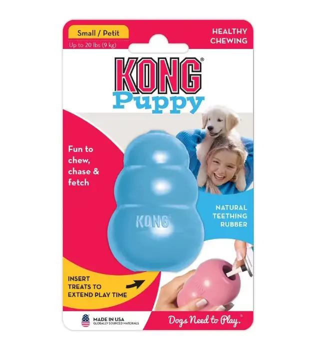 KONG-Jouet à mâcher pour chien en caoutchouc de dentition naturel chiot avec votre choix de XS-L de 