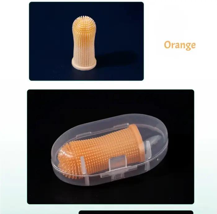 Brosse à dents souple en silicone pour chien et chat, nettoyage dentaire pour animaux de compagnie, 