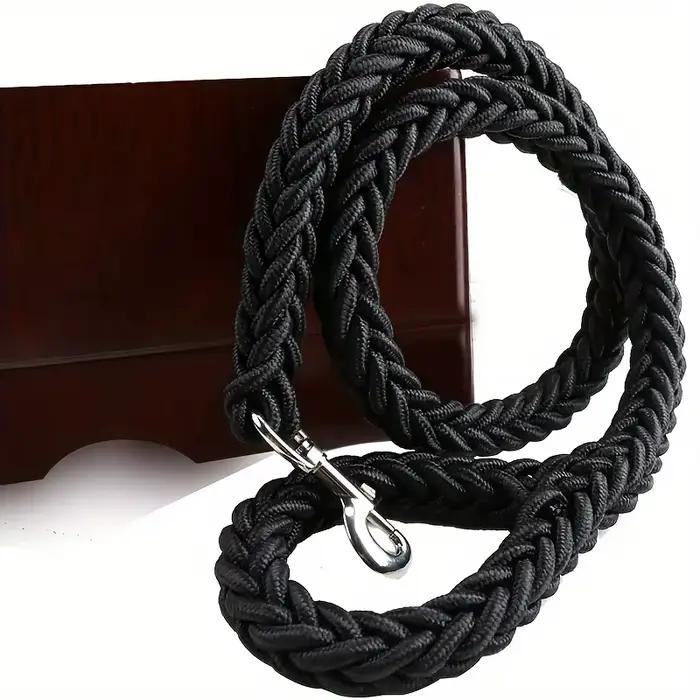 Laisse solide pour chien grande, laisse tressée durable pour une formation efficace et une marche co