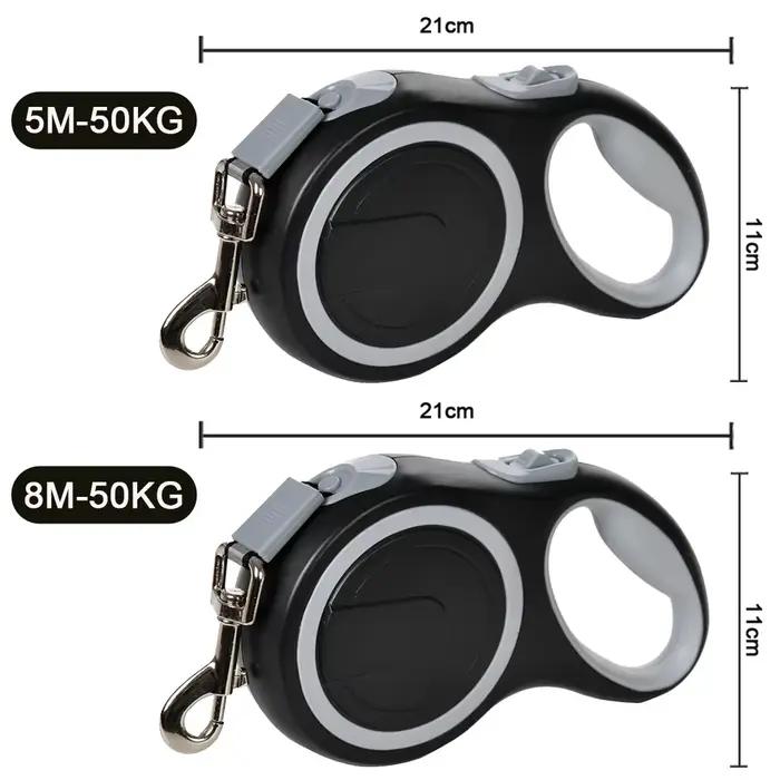 Laisse longue et solide pour animaux de compagnie pour grands chiens, en Nylon Durable, rétractable,