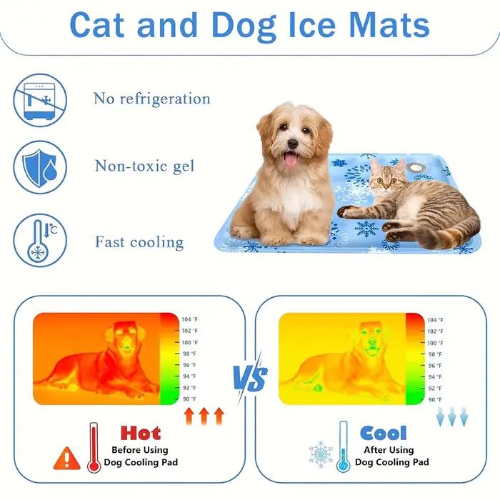 Tapis de refroidissement pour animaux de compagnie, glace sèche, coussin frais pour animaux de compa
