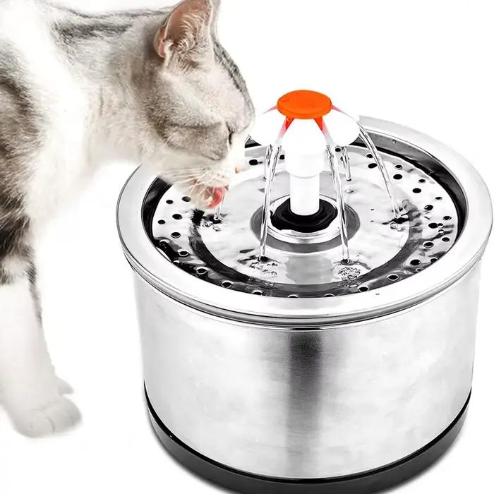 Tête de buse de remplacement en forme de fleur pour chat, rond, cubique, en acier inoxydable, distri