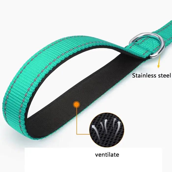 Collier harnais pour chiens et chats, sangle en plomb, réflexion nocturne, corde de remorquage pour 