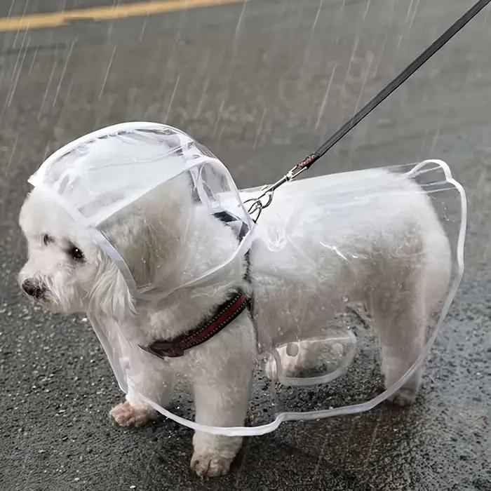 Imperméable transparent imperméable pour chien, imperméable pour chiens de petite et moyenne taille,