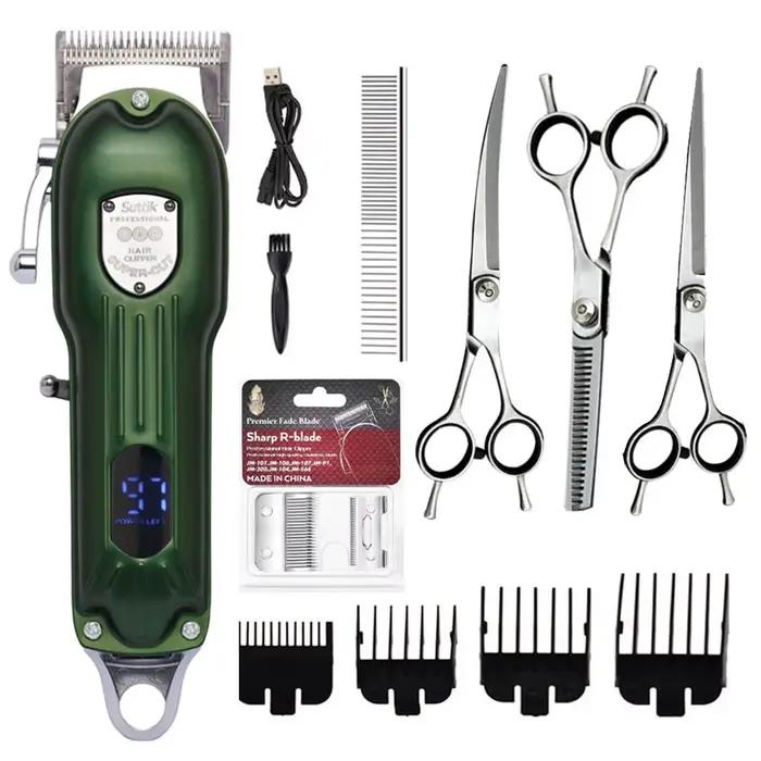 Tondeuse professionnelle pour chien, tout en métal, Rechargeable, pour animaux de compagnie, rasoir 