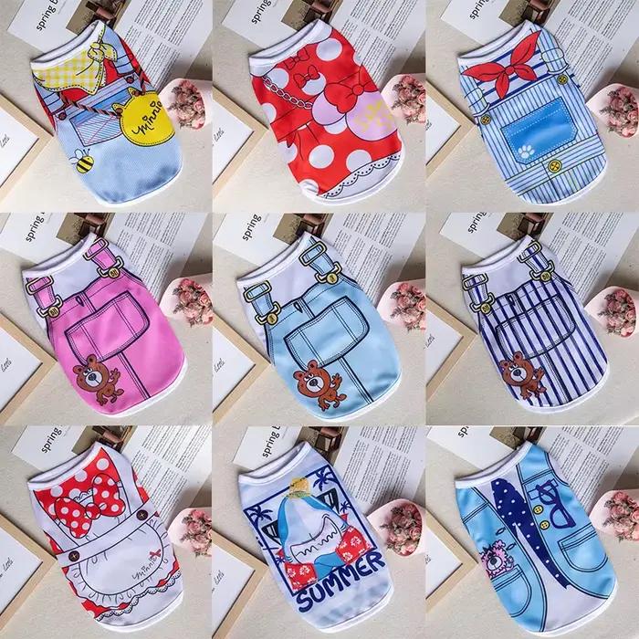 Gilet pour chien Yorkie à séchage rapide, débardeur pour chien, sweat à capuche de dessin animé, Chi