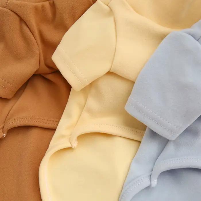 Automne et hiver animal de compagnie couleur unie sweat à capuche chaud chemise inférieure Simple et