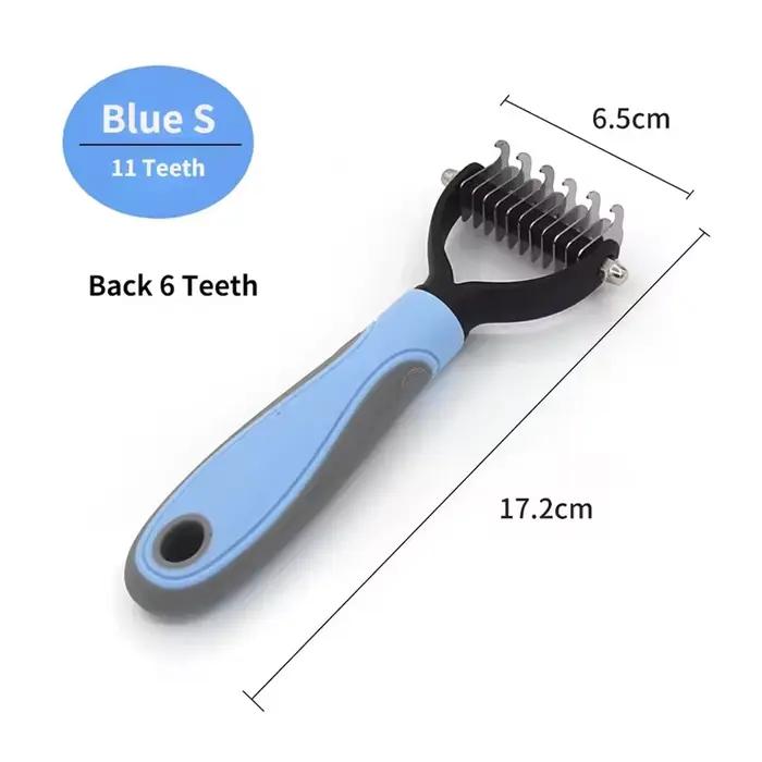 Brosse professionnelle anti-poils pour animaux de compagnie, outil de toilettage pour chiens et chat