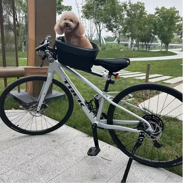 Panier de vélo durable pour animaux de compagnie, pour VTT et vélo de route, avec sac pour chien et 
