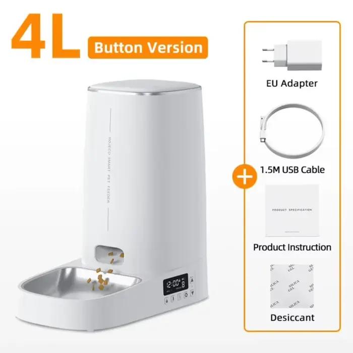 ROJECO-Mangeoire automatique pour animaux de compagnie, distributeur intelligent de nourriture pour 