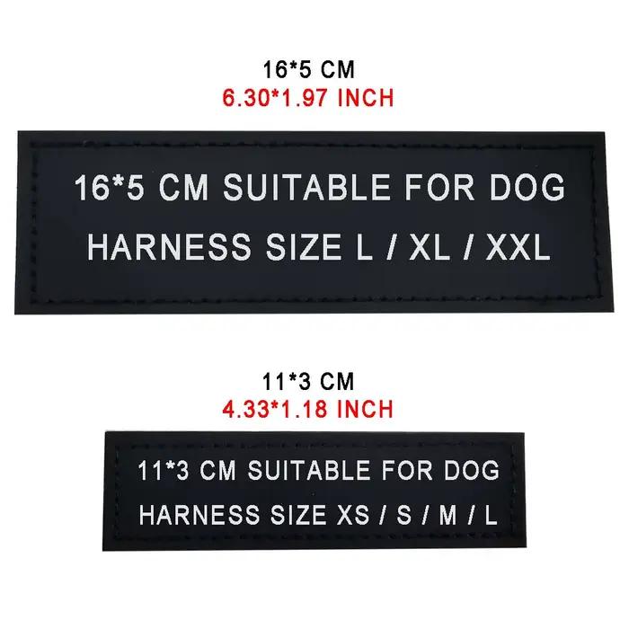 Étiquette autocollante réfléchissante avec nom de chien, 2 pièces, pour collier de harnais pour anim