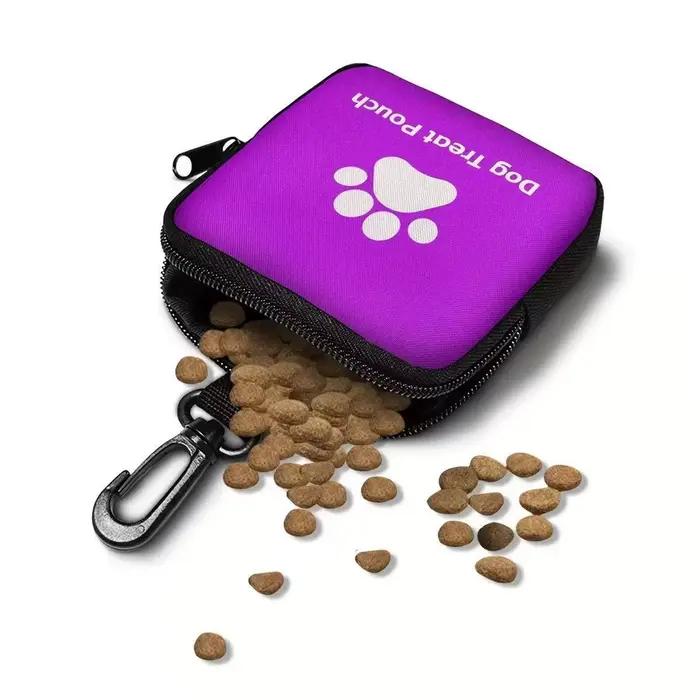 Sac à friandises portable pour chien, sac à collations pour chiot d'extérieur, sacs de récompense mu