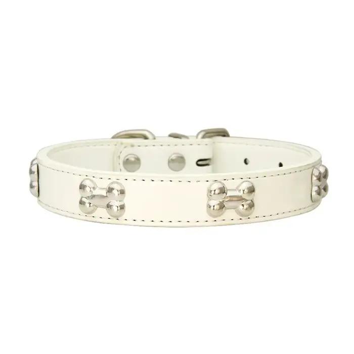 Colliers durables en cuir d'os pour chien, chiot, carlin, pour petit et grand chien, Chihuahua, acce
