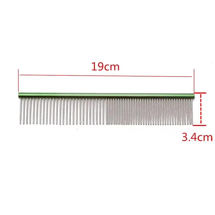 Peigne de toilettage pour chiots, peigne de toilettage en aluminium pour animaux de compagnie, bross