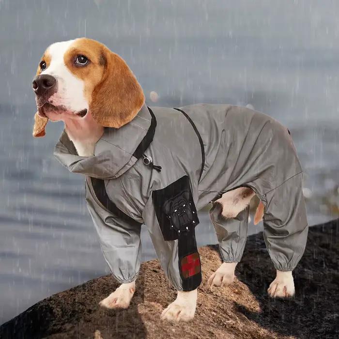 Manteau imperméable pour grand chien, protection solaire, veste réfléchissante, imperméable pour ani