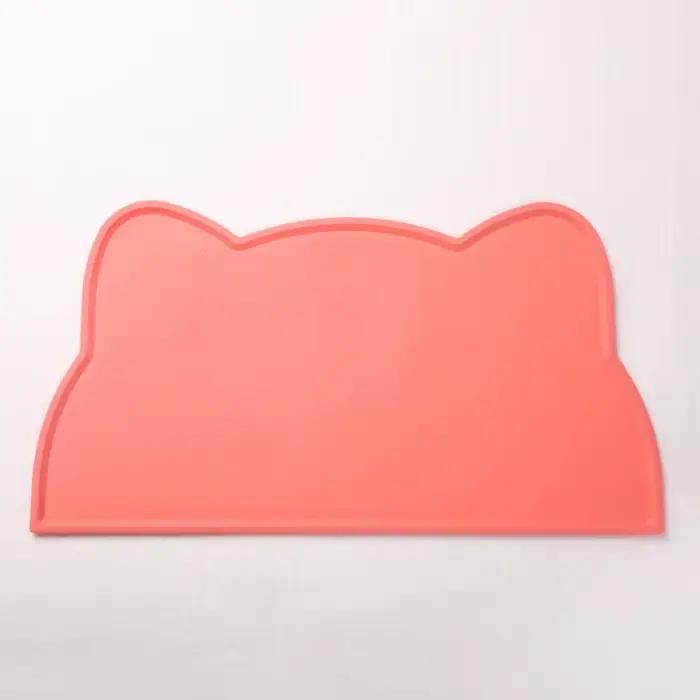 Tapis alimentaire en silicone pour animaux de compagnie, imperméable, antidérapant, sale, lavable et