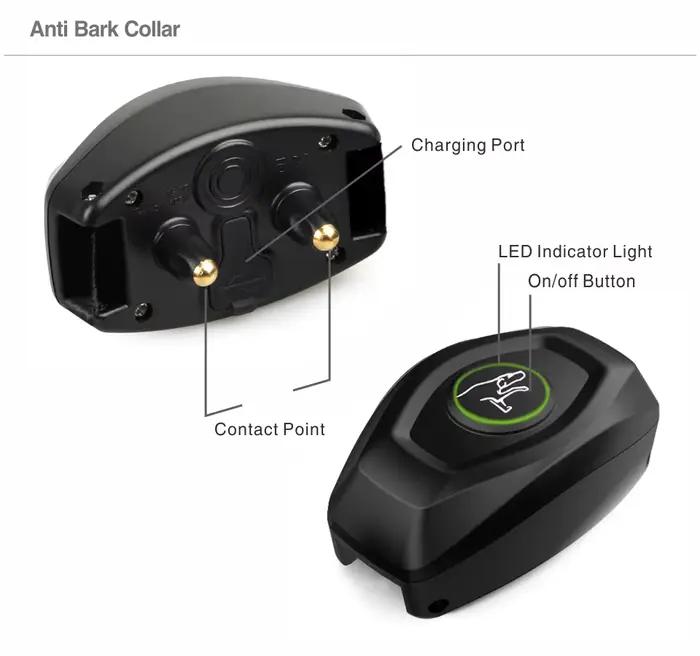 Collier de dressage 2 en 1 pour chien et Anti-aboiement automatique, 1300 pieds, Vibration à distanc