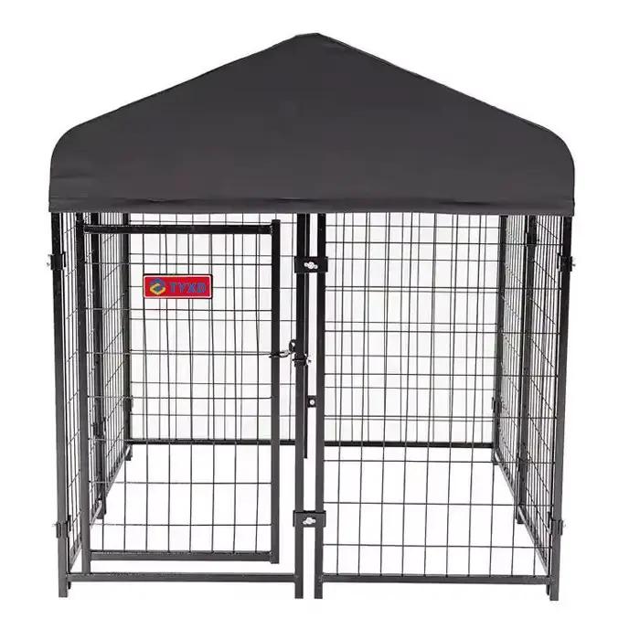 Chenil robuste pour chien, 4x4x4.3 pieds, Villa, maison, Cage de Camping pour animaux, clôture